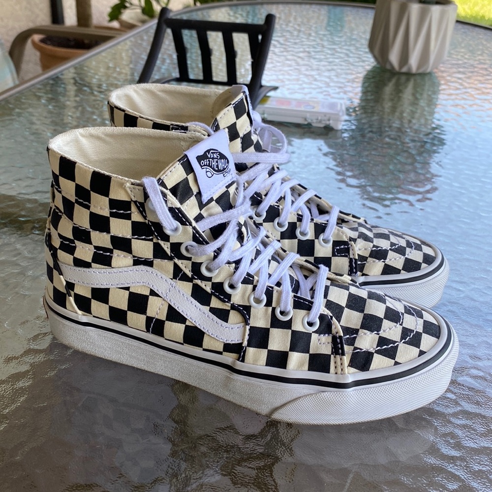 SK8-HI VANS CHECKERBOARD GREAT CONDITION